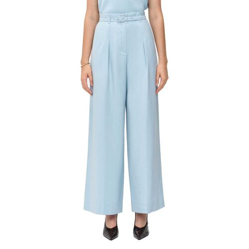 Veronika Maine Drapey Ecovero Viscose Belted Pant